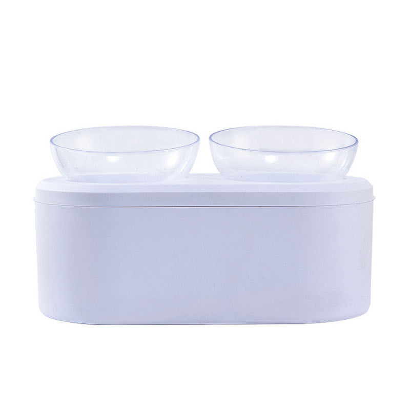 Modern Oblique double transparent bowl