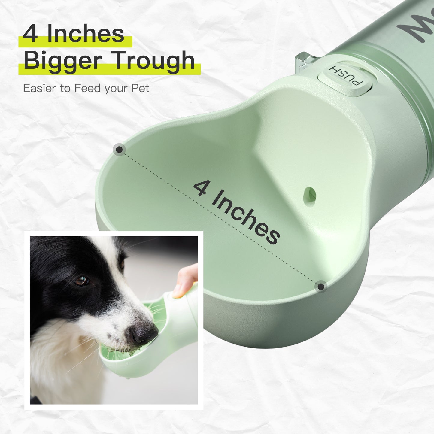 2-1 bowl feeder w/ Poop Bag